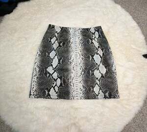Idem Ditto Snakeskin Print Faux Leather Mini Skirt